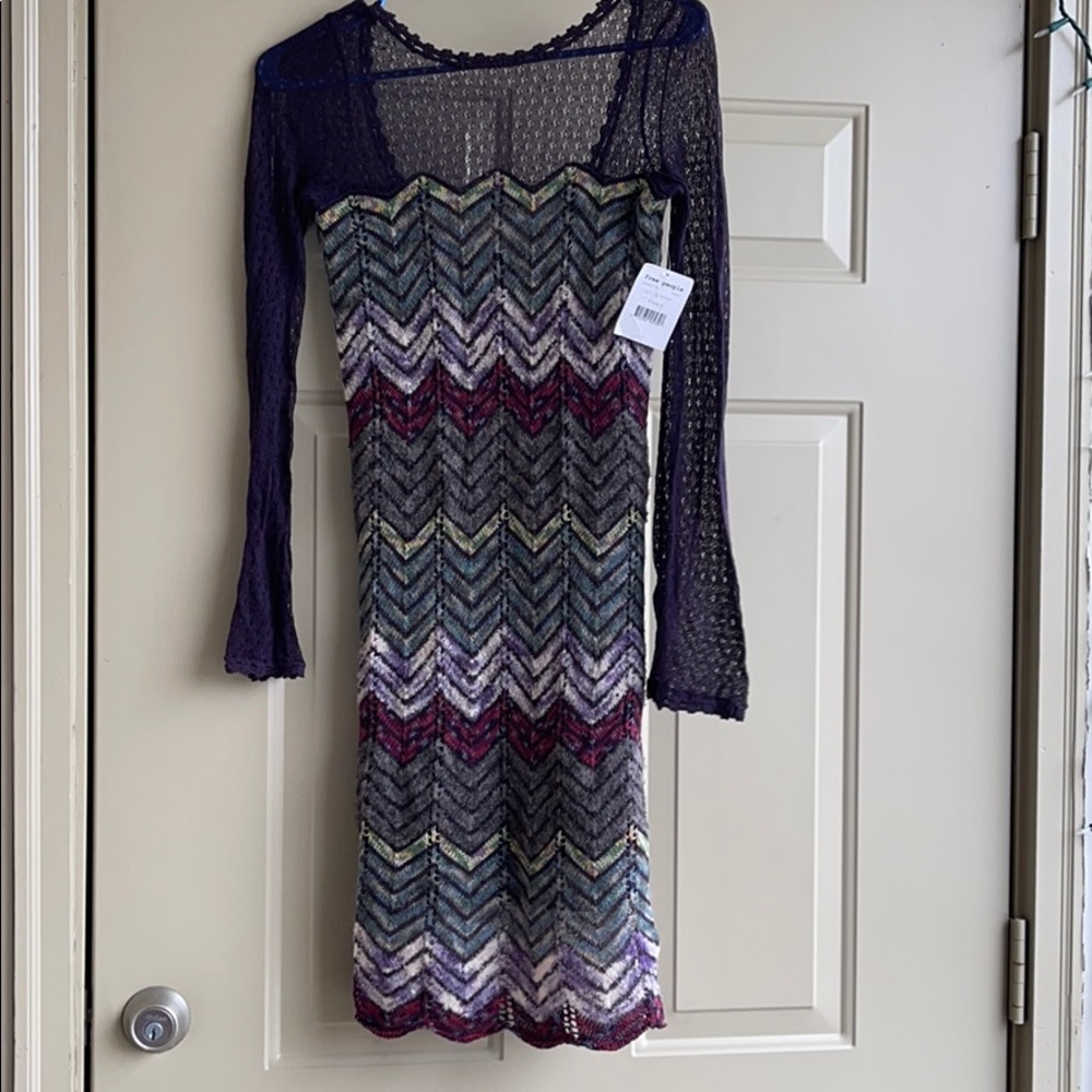 Multi colored lace dress
